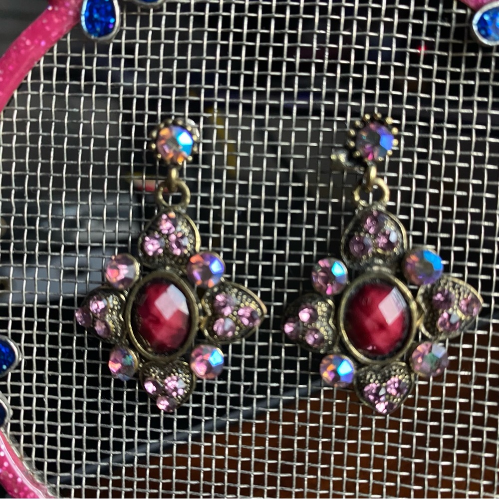 Chandelier Pink Earrings